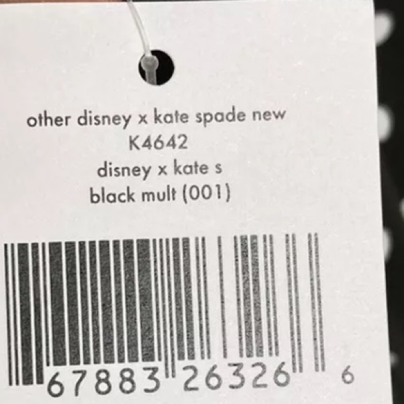 NWT Kate Spade Disney X Minnie Mouse Polka Dot Backpack black white Holiday - Picture 6 of 7